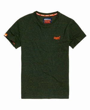 Superdry Orange Label Vintage Embroidery Férfi Pólók Khaki | YNFMV0975